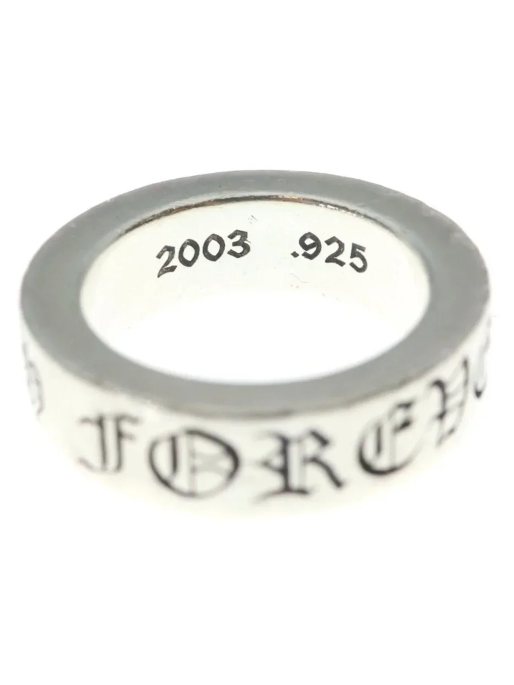 Chrome Hearts Spacer Forever Ring Silver